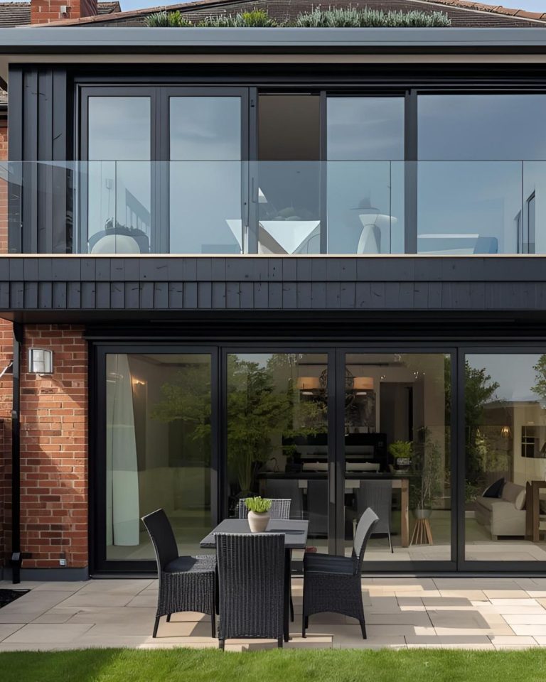 Rear extension in Colchester with bifold doors.